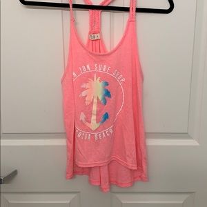Hot pink tank top